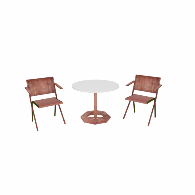 table chairs 3d model in entertainment center 3dexport rest restaurant cafe 3D print model - Mito3D