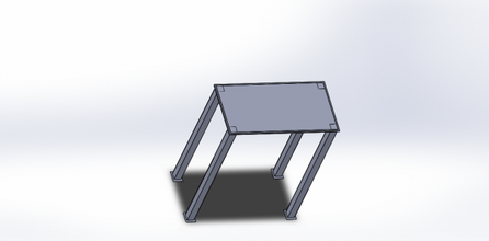 table fabrication assemble free 3d print model - Mito3D