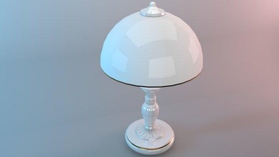 Tabelle Lampe Kunst klassisch Glas Keramik 3d print model - Mito3D