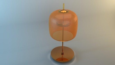 table lamp art interior golden glass 3d print model - Mito3D