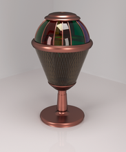 table lamp bronze stained glass 3d print model - Mito3D
