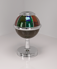 table lampe chrome coloré verre 3d print model - Mito3D