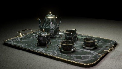 stoviglie tazza tè teiera ceramica casalinghi porcellana interni cucina 3d print model - Mito3D