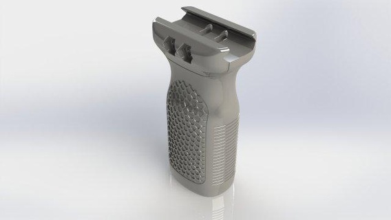 tactic grip protable vertical grip rail tactic grip guns airsoft  3d print model - Mito3D