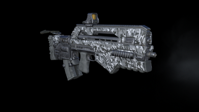 tactical assault rifle war gun human character game gameready machinegun shoot kill killer weapon 3d print model - Mito3D