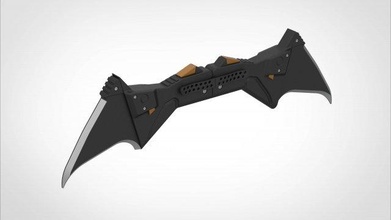 tactical knife movie batman 2022 3d print model in 3dexport bat props replica cosplay printable based screenshot hero dc 3d print model - Mito3D
