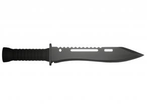 coltello tattico arma combattere già pronto zbrush irreale 3d print model - Mito3D