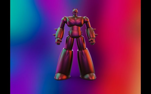 taekwon taekwonv robot anime eroe gigante carattere 3D print model - Mito3D