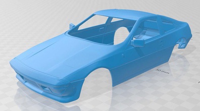 talbot matra murena 1981 printable body car 3d print model in automotive 3dexport slot scalextric tamiya rc miniz hobby micro 3d print model - Mito3D