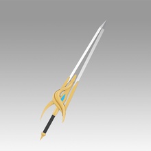 masalları süsleyen doğacak richard kılıç cosplay silah prop graces izleyin anime yazdırılabilir 3d hobi diy 3d print model - Mito3D