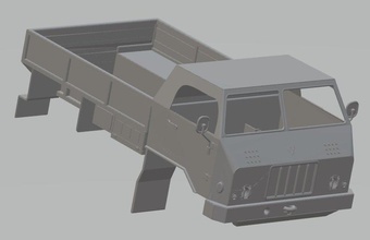 tam 110 imprimable corps camion 3d impression modèle in automobile 3dexport fente scalextric tamiya robot d'exploration rc radio contrôle coquille dakar transport 3d print model - Mito3D