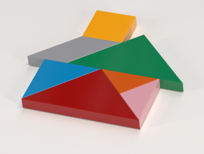 tangram libre Jeu puzzle 3d impression 3d print model - Mito3D