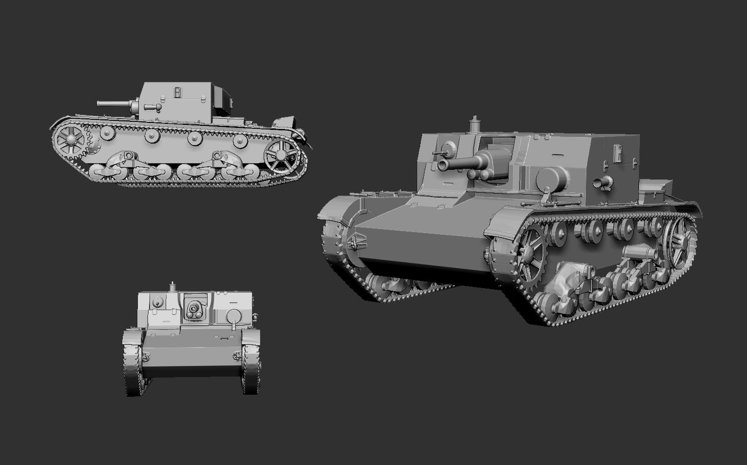 tank-1 tank panzer oyun oyuncak 3D print model - Mito3D