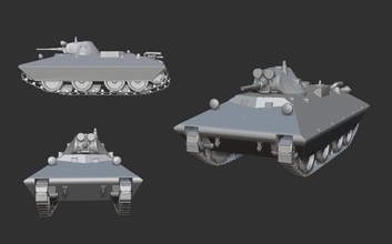 tank bt-sv panzer oyuncaklar oyun 3d print model - Mito3D