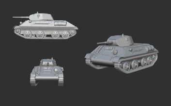 tank ltp panzer Spiel - Spielzeug 3d print model - Mito3D