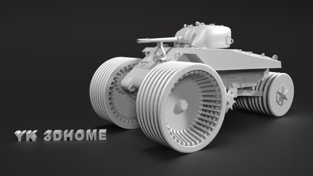 panzer m4a2 t10 exploder 3d drucken modell 3dexport 3D print model - Mito3D