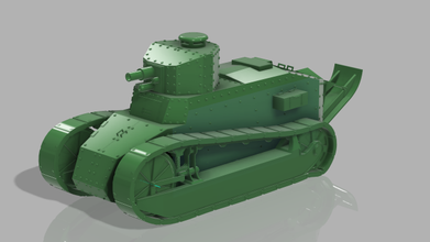 tanque renault ft 17 3d impresión modelo in 3dexport ft17 ww1 ww2 3d print model - Mito3D
