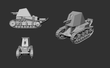 tanque de su-18 panzer brinquedo jogo 3d print model - Mito3D