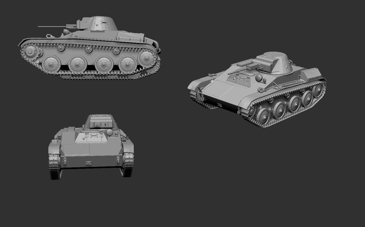 Panzer t-40 tank panzer - Spielzeug Spiel 3D print model - Mito3D
