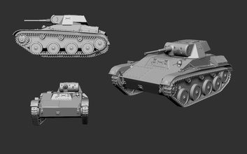 tank t-45 panzer toys game 3d print model - Mito3D