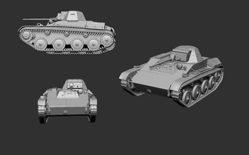 serbatoio t-60 il panzer i giocattoli gioco 3d print model - Mito3D