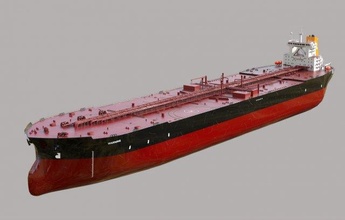 tanker ti klasse 380m 3d modell transport 3dexport lowpoly schiff wasser meer ozean wasserfahrzeug industrie boot industriell hafen pazifik saphir atlantisch versand 3d print model - Mito3D
