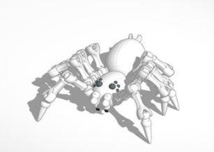 la tarántula equipo araña modelo- el diseñador se desarrolla los niños- 3d print model - Mito3D