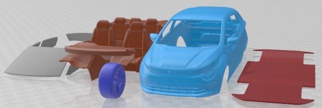 tata altroz 2020 imprimable voiture automobile fente scalextric tamiya rc miniz loisir micro moulé pression 3d print model - Mito3D