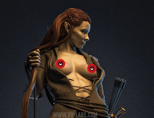 Tauriel hobbit 3d stl arquivos monstros criaturas 3D print model - Mito3D