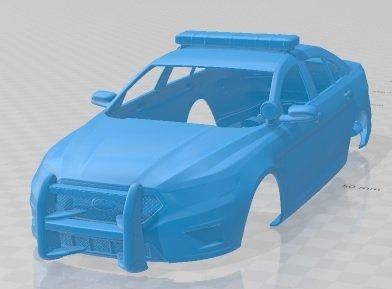 taurus police interceptor sedan 2013 printable body car automotive slot scalextric tamiya rc miniz hobby micro diecast 3d print model - Mito3D