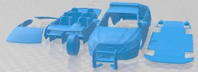 taurus police interceptor sedan 2013 printable car automotive slot scalextric tamiya rc miniz hobby micro diecast 3d print model - Mito3D