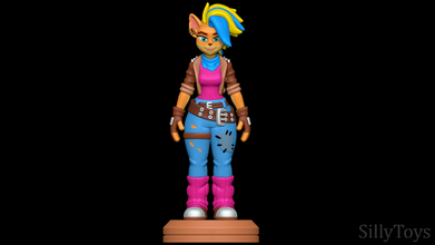 tawna bandicoot - crash 4 about time 3d print model in animals 3dexport female furry anthro thicc 3d print model - Mito3D