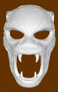 Tchalla savaşçı düşme maske oyun Aksesuarlar 3d print model - Mito3D