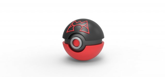 takım magma harika top pokeball pokemon konsept konteyner anime oyuncak Yazdır yazdırılabilir Teammagmagreatball büyüsü Harika 3D print model - Mito3D