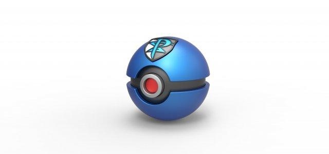 equipe plasma bola pokebola Pokémon conceito recipiente anime brinquedo impressão imprimível plasmaball 3d print model - Mito3D