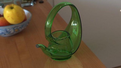 théière 1 l'heure thé verre élégant 3d print model - Mito3D