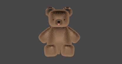Urso pelúcia brinquedo animal animais 3d print model - Mito3D