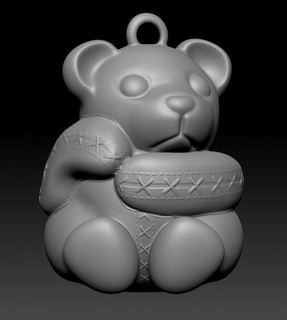 Urso pelúcia obj livre 3d impressão modelo 3d print model - Mito3D