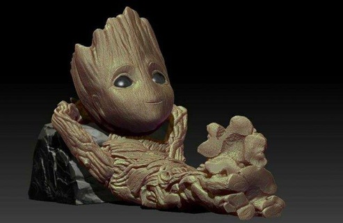 adolescente Groot uomo bambino carina arte scultura meraviglia collezione sculture digitale digitalsculpt statua umano carattere figura maschio supereroe miniature oggetti 3d print model - Mito3D