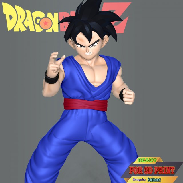 teen son gohan - dragon ball vegito dragonball kid cute 3dprint 3dprinting figure statue anime comic figurines miniatures character art manga fanart 3D print model - Mito3D