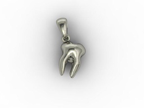 denti pendente 3d stampa modello in ciondoli 3dexport odontoiatria gioiello gioielleria medicinale collana stampabile dente 3d print model - Mito3D