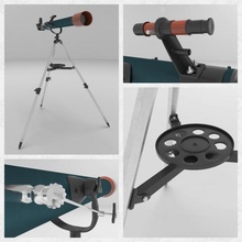 teleskop 3d modell haushalt artikel 3dexport innere außen kindermöbel kinderzimmer 3d print model - Mito3D