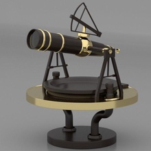 telescope modeling 3d model in store spaces 3dexport maya animation space cartoon game 2018 interior 3d print model - Mito3D