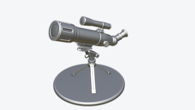 telescopio 3d stampa modello in figurine 3dexport orologio astronomia telescopi osservatorio stellarvue ambiti miniature 3d print model - Mito3D