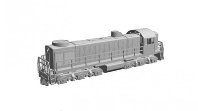 tem2 diesel locomotora ferrocarril modelo escala 3d print model - Mito3D