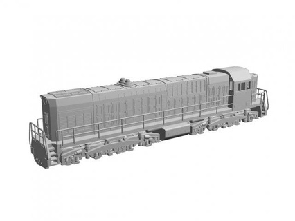 tem7 diesel locomotiva estrada ferro Ferrovia trem escalomodelo h0 3d print model - Mito3D