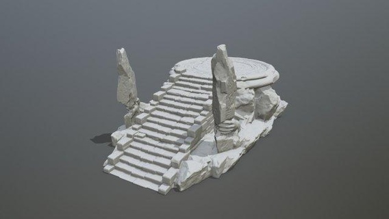 templo jogos acessórios Rocha impressão estátua homem ruína efígie esculpir escultura pedras 3d print model - Mito3D
