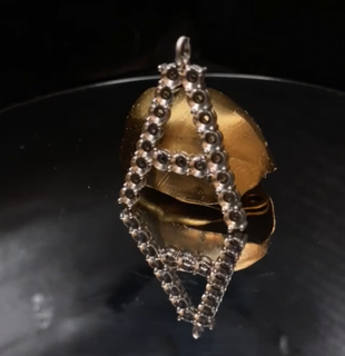 tennis style letter pendants arial font jewllery pendant custom design 3d print model - Mito3D