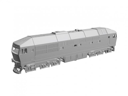 tep70 dizel lokomotif demiryolu ölçekli model tren 3d print model - Mito3D