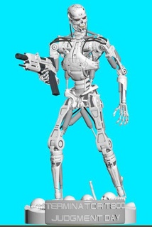 terminateur 800 endosquelette requis t2 3d impression modèle in monstres créatures 3dexport 3d print model - Mito3D